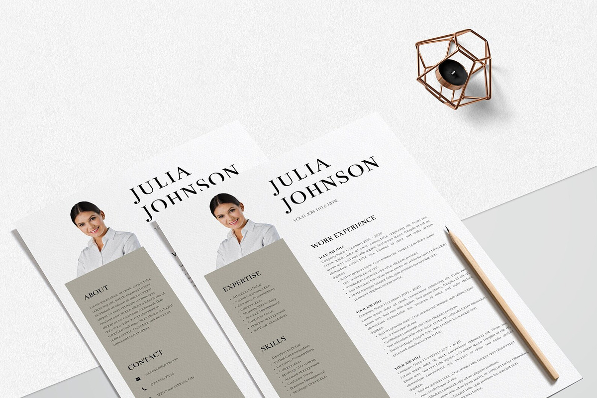 Simple Canva Resume Template, a Resume Template by LucaTheme (Photo 5 of 9)