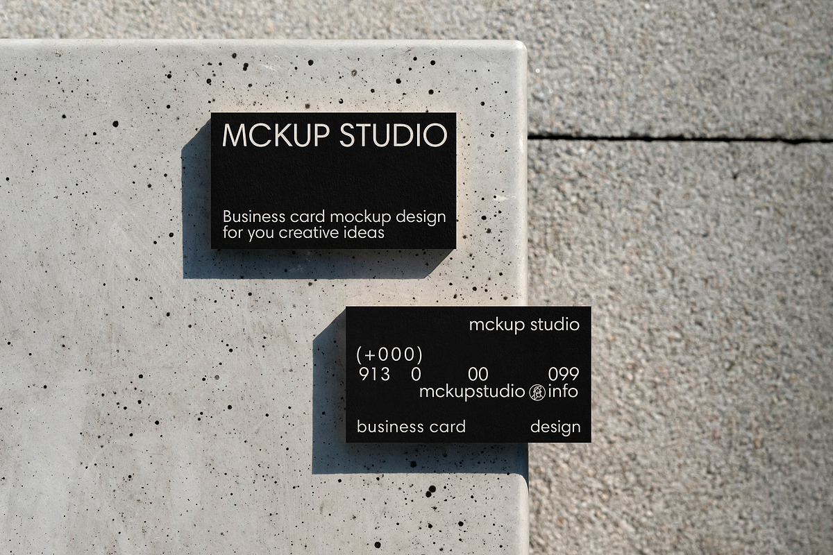3 Business card mockup, an Advertising Mockup by eezo (Photo 6 of 10)