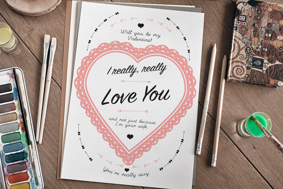 Hot Love Illustrator Brushes preview 2