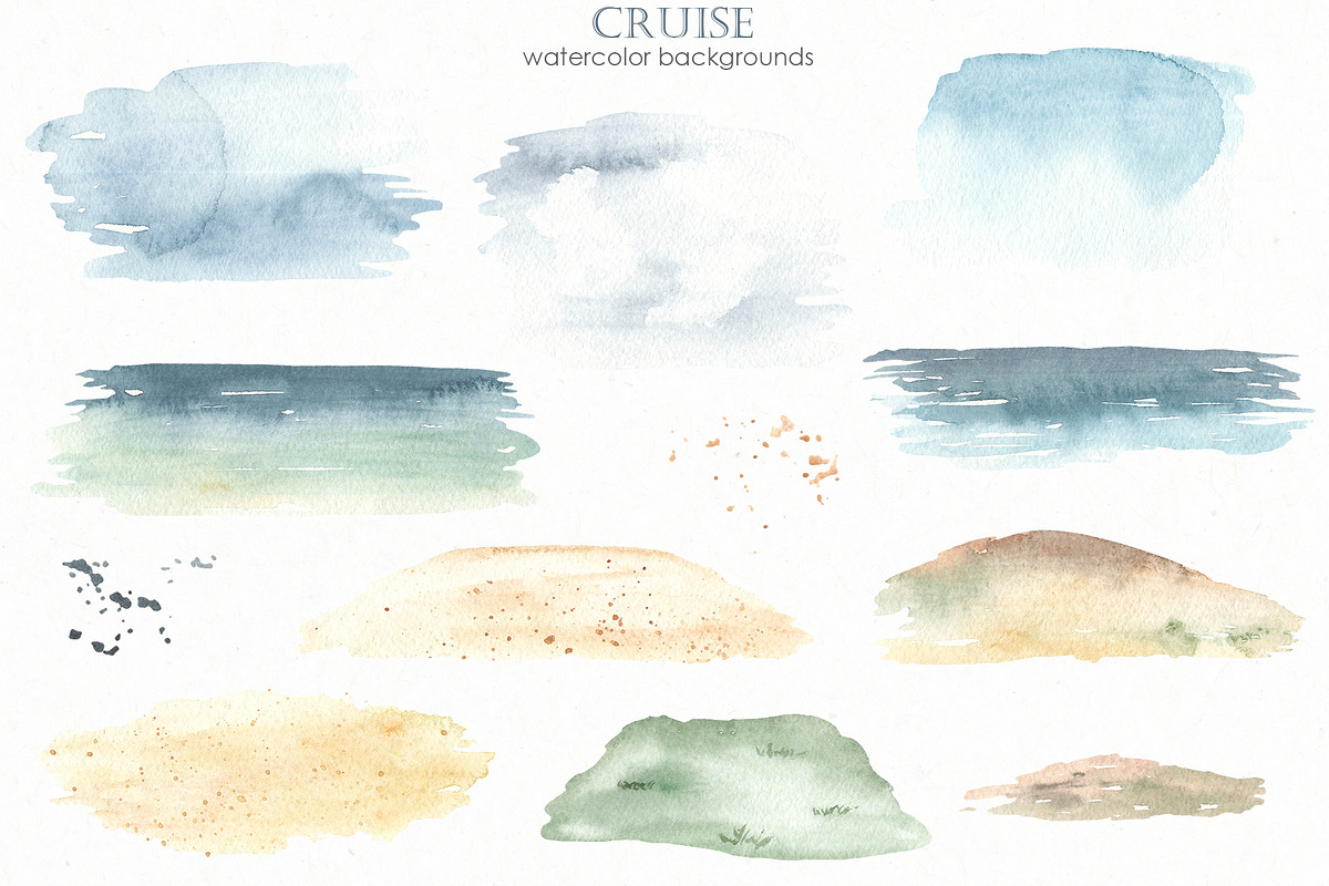 Cruise Watercolor collection, an Illustration by Marina Ermakova (Photo 4 of 11)