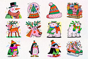 Hand-Drawn Christmas Clipart PNG, an Illustration by Dream Creation (Thumbnail 2 of 5)