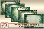 Magic tropics Blank background, a Seasonal Illustration by CraftArtStory (Thumbnail 2 of 3)