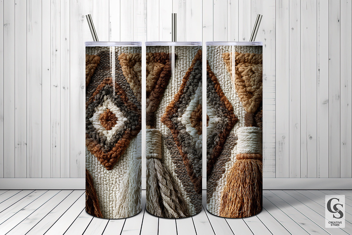 Boho Jute Fabric Seamless Patterns, a Pattern Graphic by Creative Store (Photo 5 of 5)