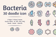 Viruses and bacteria doodle icon, an Outline Icon by YershovOleksandr (Thumbnail 1 of 3)