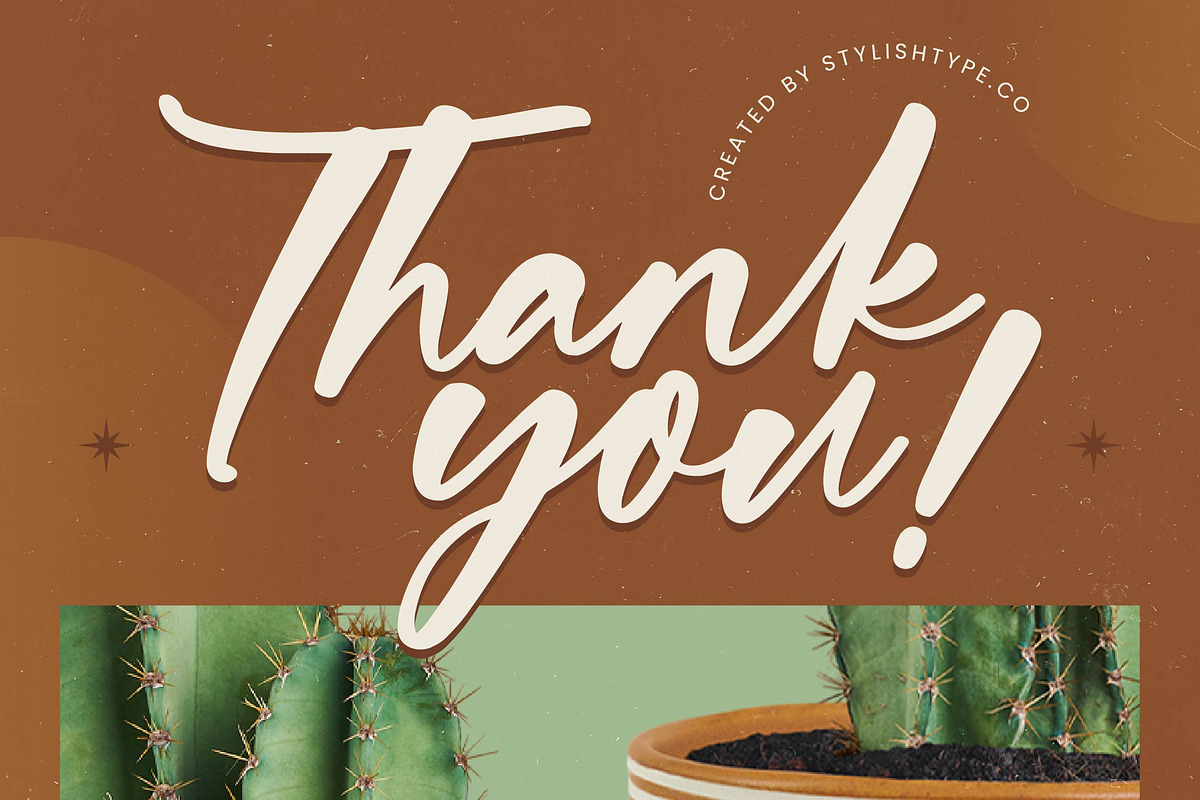 Bartely Cactus Natural Handwritten, a Script Font by stylishtype.co (Photo 20 of 20)