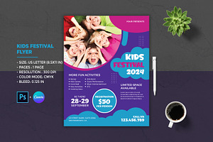 Kids Summer Camp Festival Flyer