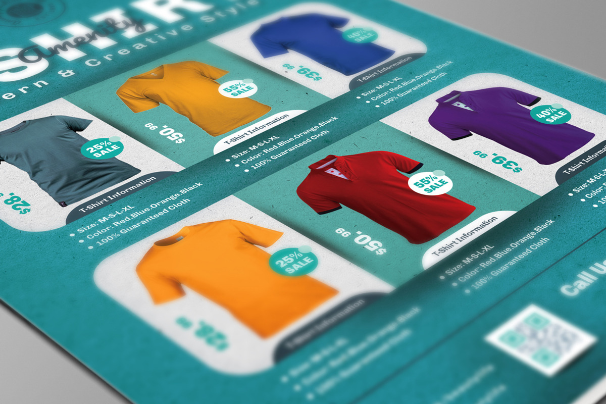 T-Shirt Flyer Templates, a Flyer Template by Designsoul14