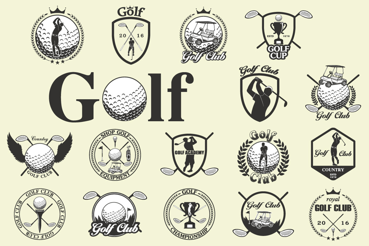golf labels, a Background Graphic by Tomass2015