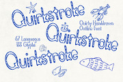 Quirkstroke - Weathered Typeface, a Handwritten Font by HipFonts (Thumbnail 1 of 10)