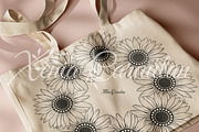 Sunflowers SVG Bundle, a Decorative Illustration by CaraulanStore (Thumbnail 6 of 6)