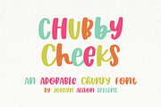 Chubby Cheeks, Sans Serif Font, a Sans Serif Font by Jordyn Alison Designs (Thumbnail 1 of 12)