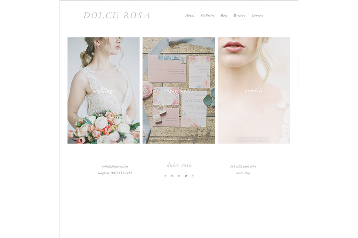 Dolce Rosa ProPhoto 7 Template, a Websites & App Template by Red Met Yellow Creative (Photo 5 of 6)