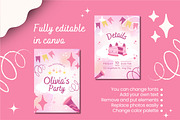 Party Invitation Canva Template, a Design Template by TemplateCastleStore (Thumbnail 5 of 5)