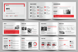 Creative White Paper Layout, a Brochure Template by MightyDesign