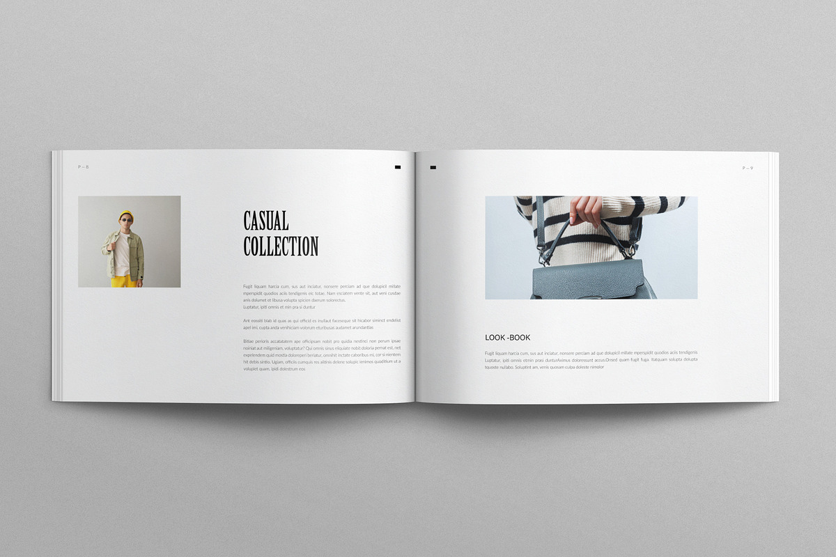 Minimal Lookbook Template Landscape, a Magazine Template by E-Type (Photo 4 of 8)
