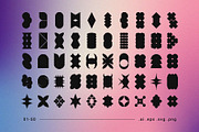 Pixel Shape Masks | Overlay Pack, a Graphic by stasylionet (Thumbnail 3 of 10)