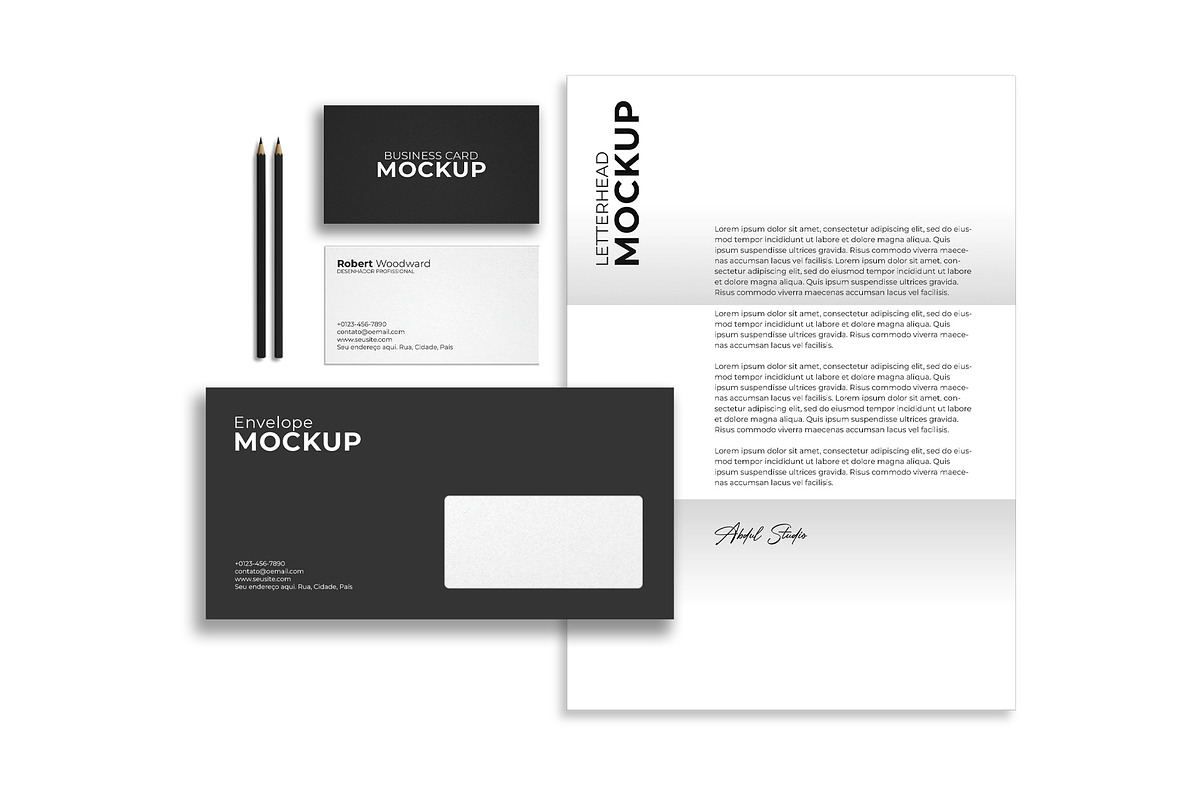 Corporate Stationery Mockup, a Books & Magazine Mockup by Abdul Studio (Photo 3 of 10)
