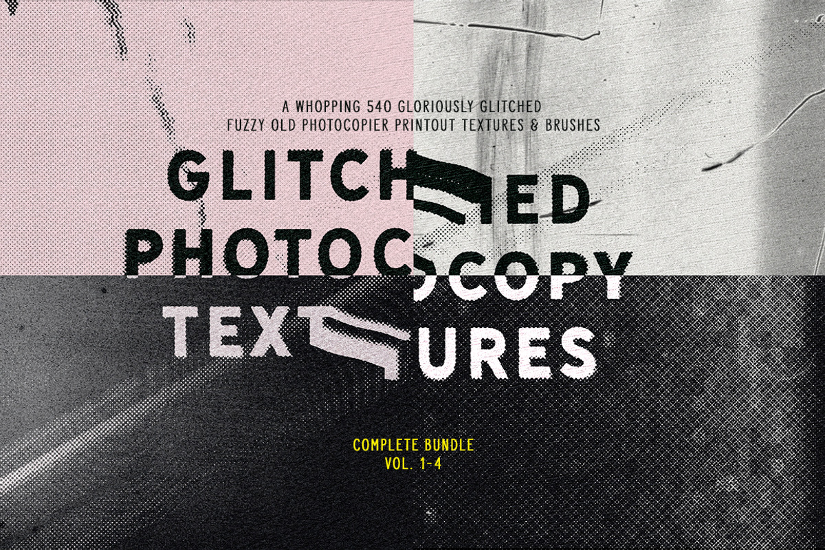 Glitched Photocopier Texture Bundle, a Texture Graphic by Big Blond Bear (Photo 1 of 5)