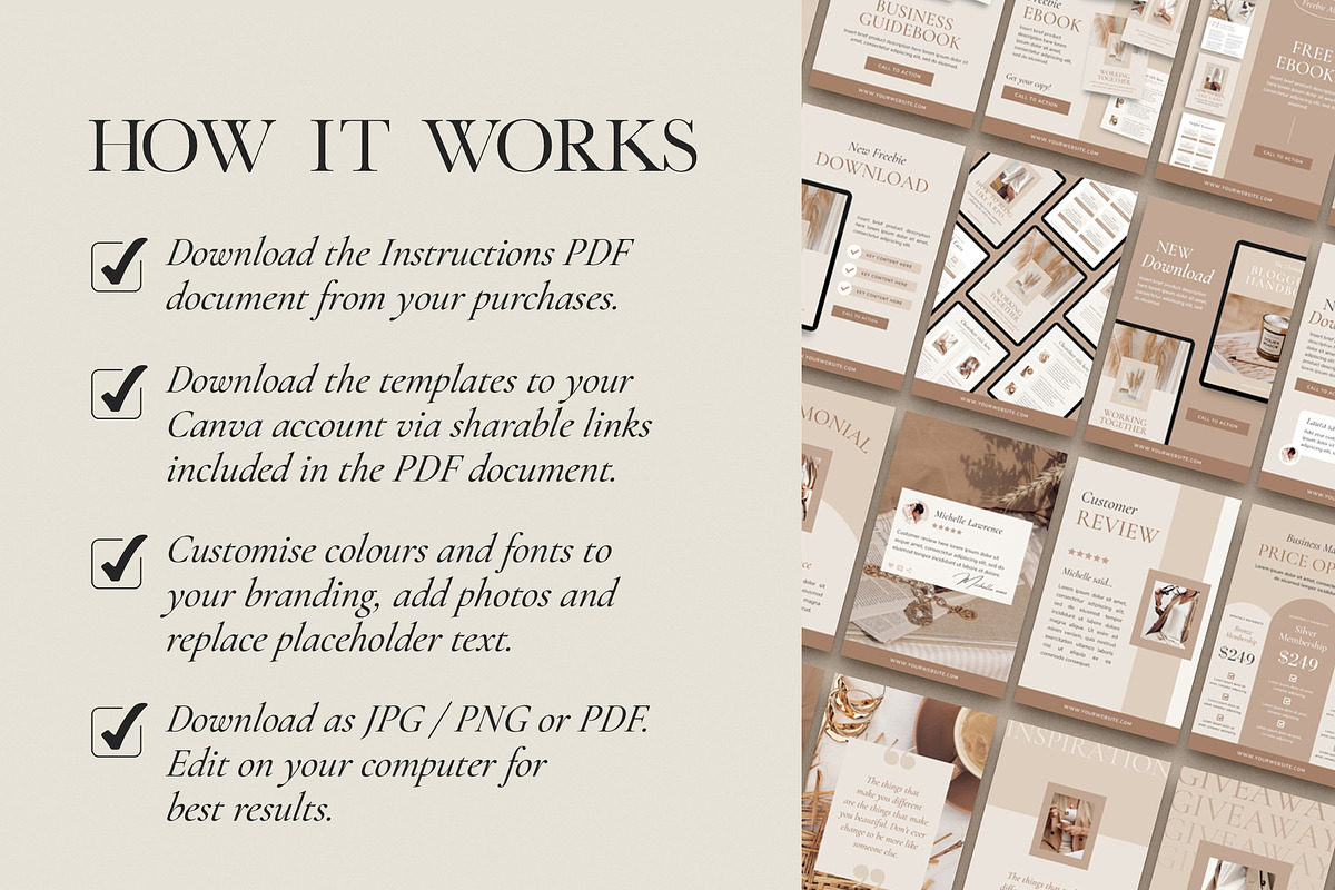 4 in 1 Course Creator Bundle CANVA, a Presentation Template by Studio Loire (Photo 64 of 73)