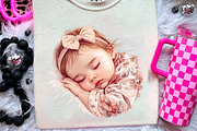 Pink Baby Girl Nursery Clipart, an Illustration by CreationArt (Thumbnail 5 of 9)