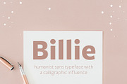 Billie font family by FontPeople, a Sans Serif Font by FontPeople (Thumbnail 1 of 6)