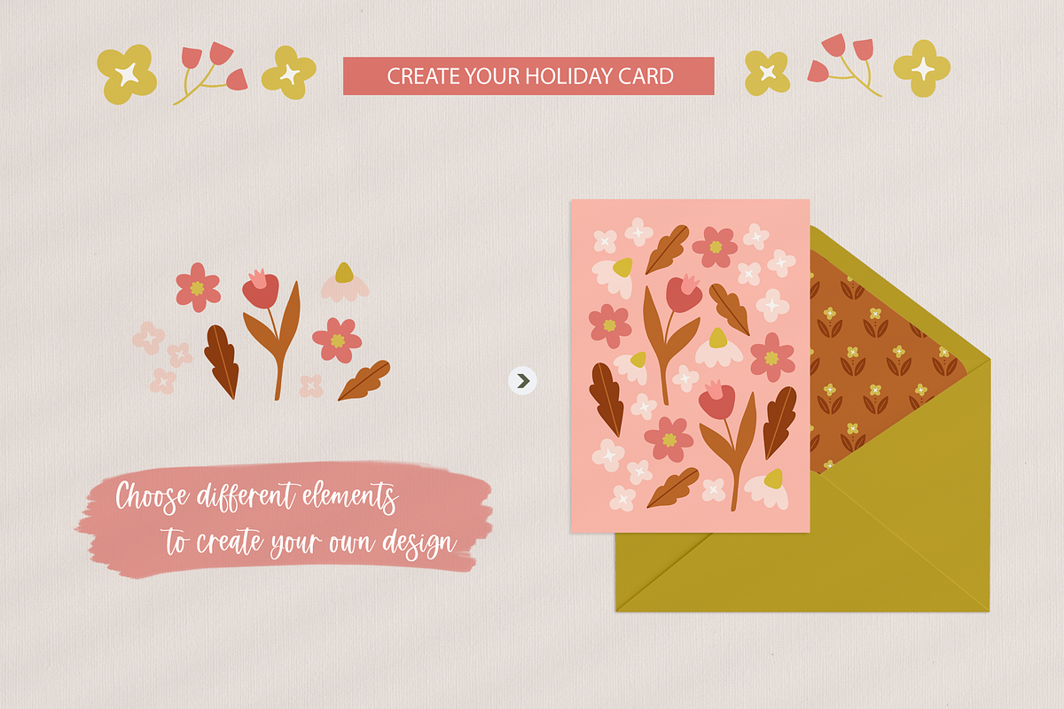 Retro Florals - Nature Collection, a Seasonal Illustration by miumiu (Photo 8 of 15)