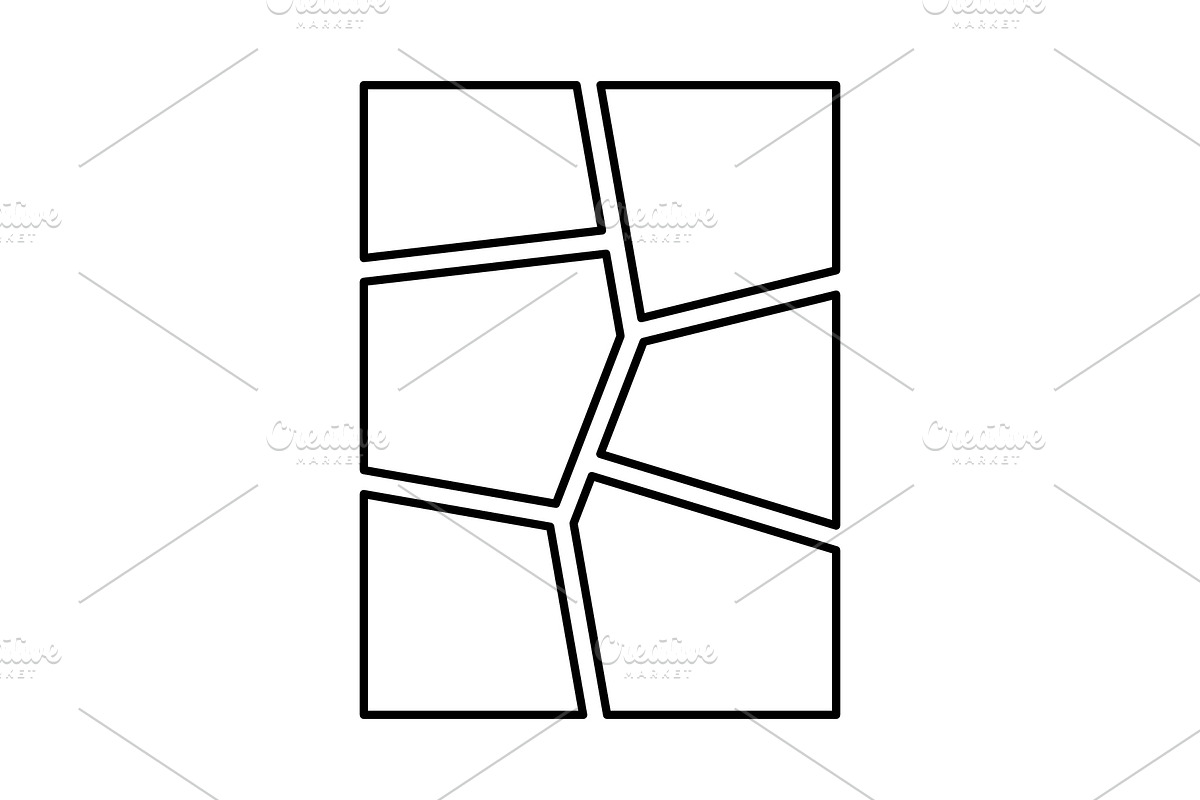 Comic Book Panel Templates, a Background Graphic by Elena Pimukova (Photo 7 of 7)