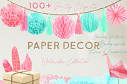 Paper Decor Watercolor Collection, a Decorative Illustration by Cat In Colour (Thumbnail 1 of 6)