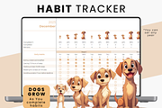 Habit Tracker Template | Dogs, a Templates & Theme by MondaySpark (Thumbnail 1 of 6)