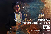Grunge Texture Effect FX Ps Action, a Brushes & More by Studio Retouch (Thumbnail 1 of 16)