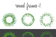 Green clover frames and borders, a Pattern Graphic by ekmelica (Thumbnail 2 of 11)