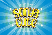 Sonya Cute - Playful Display Font, a Handwritten Font by StringLabs (Thumbnail 1 of 14)