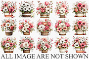 Whimsical Spring Flower Basket, an Illustration by Canvas Craft (Thumbnail 3 of 7)