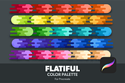 Flatiful- Procreate Color Palette, a Palette Add-On by Monolinea (Thumbnail 1 of 2)
