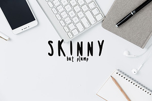 Handwritten Skinny Plump Font