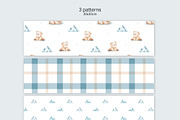 Winter seamless pattern bear, a Pattern Graphic by Pattern + watercolor (Thumbnail 3 of 6)