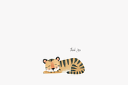 Tiger Clipart Set, a Decorative Illustration by Pati Paints (Thumbnail 6 of 11)