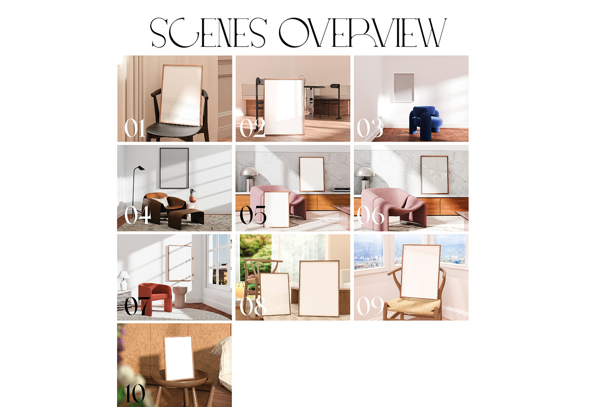 Frame Mockup Bundle Chair Collection, a Mockup by N digital designs (Photo 4 of 4)