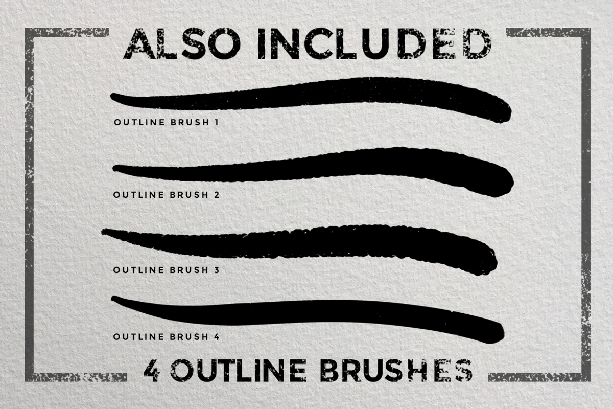 Ink stamp Procreate brushes, a Brush Add-On by MiksKS (Photo 6 of 10)
