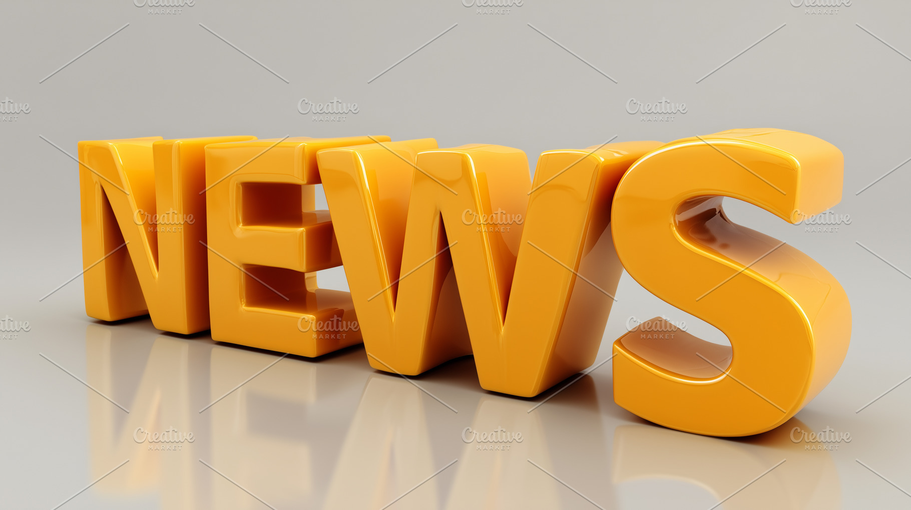 Bold yellow News word, a Business Photo by MistyDay