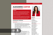 Professional Resume Template, a Resume Template by Anjum Ilyas (Thumbnail 1 of 6)