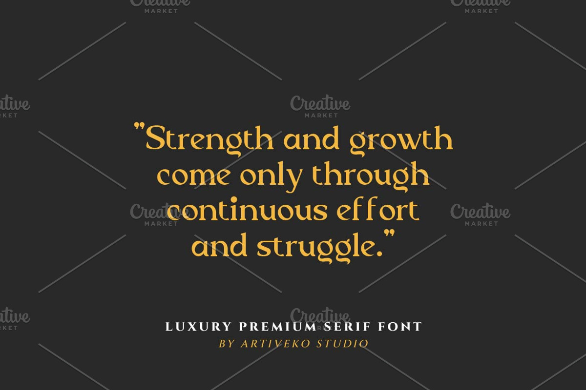 Trige Luxury Premium Serif, a Serif Font by Artiveko (Photo 5 of 9)