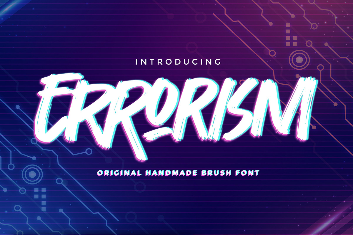 Errorism - Original Handmade Brush, a Font by Gassstype (Photo 1 of 8)