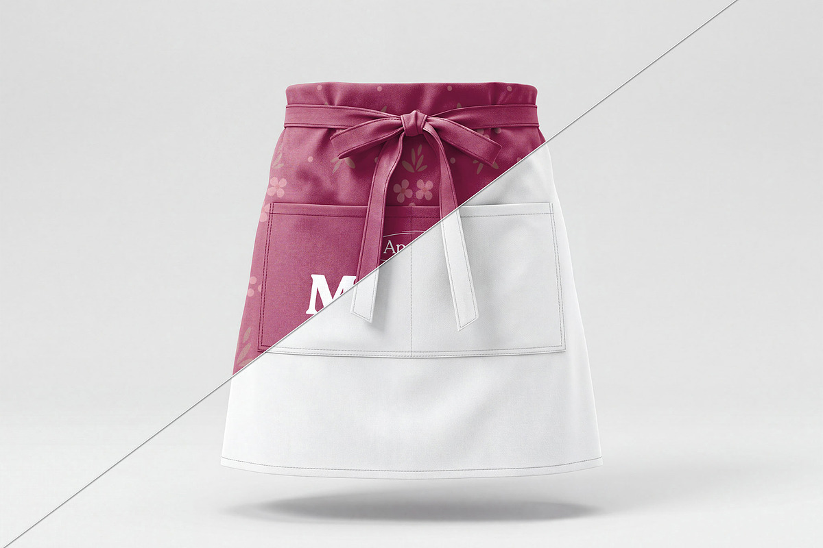 Short Apron Mockup, a Shirt Mockup by graphypix (Photo 3 of 4)