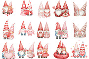 Valentines Gnome Couple Clipart, an Illustration by Designking (Thumbnail 2 of 5)