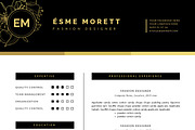 Fashion Resume Template for MS Word, a Resume Template by This Paper Fox (Thumbnail 4 of 5)