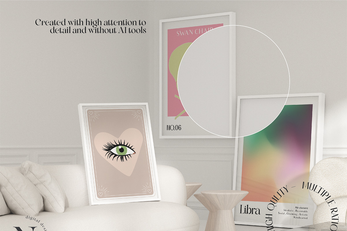 ALL WHITE FRAME MOCKUP BUNDLE, a Mockup by N digital designs (Photo 6 of 11)