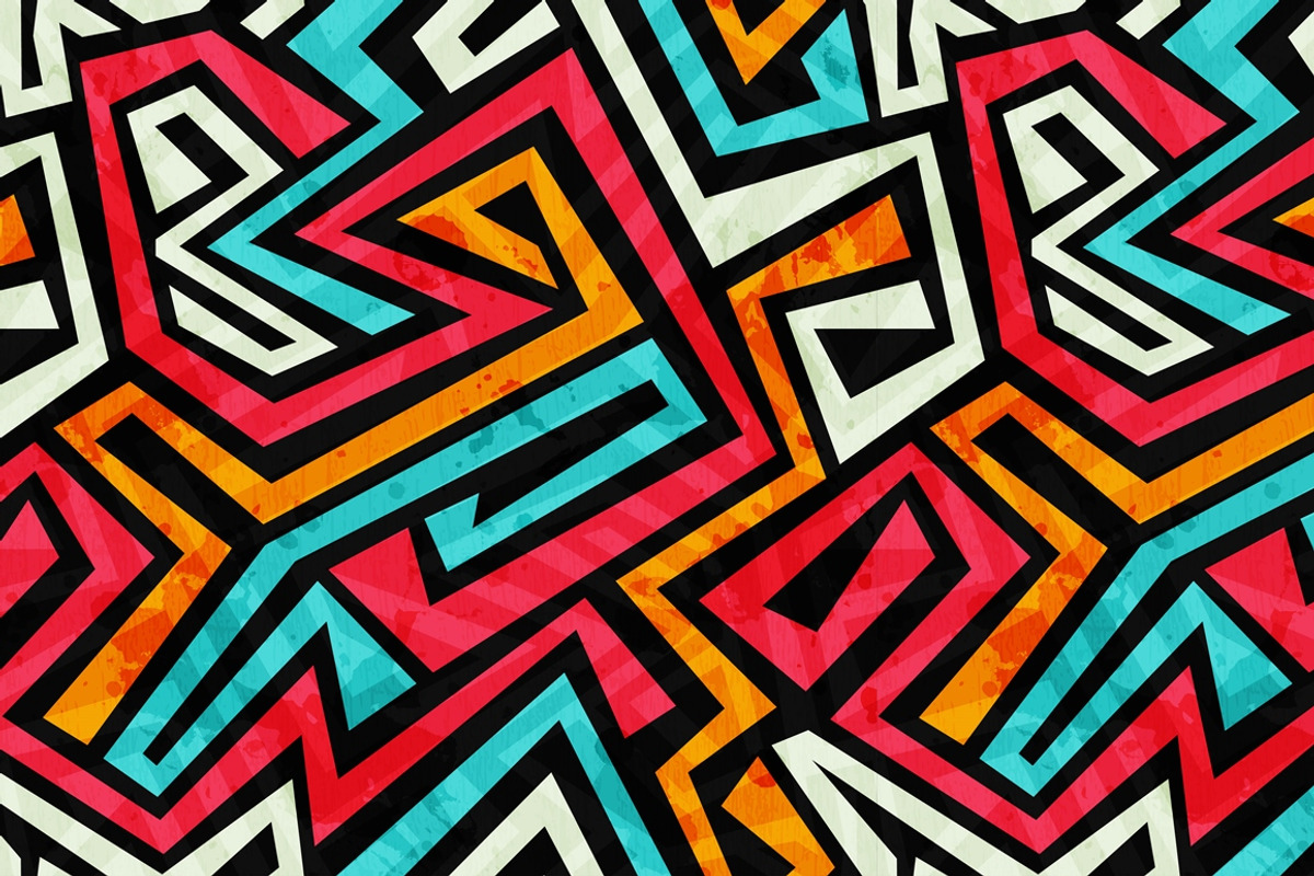 Graffiti vector patterns pack, a Pattern Graphic by Gudiny (Photo 4 of 13)