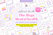 Mental health Canva template bundle, a Social Media Template by Cate Creates (Thumbnail 1 of 11)