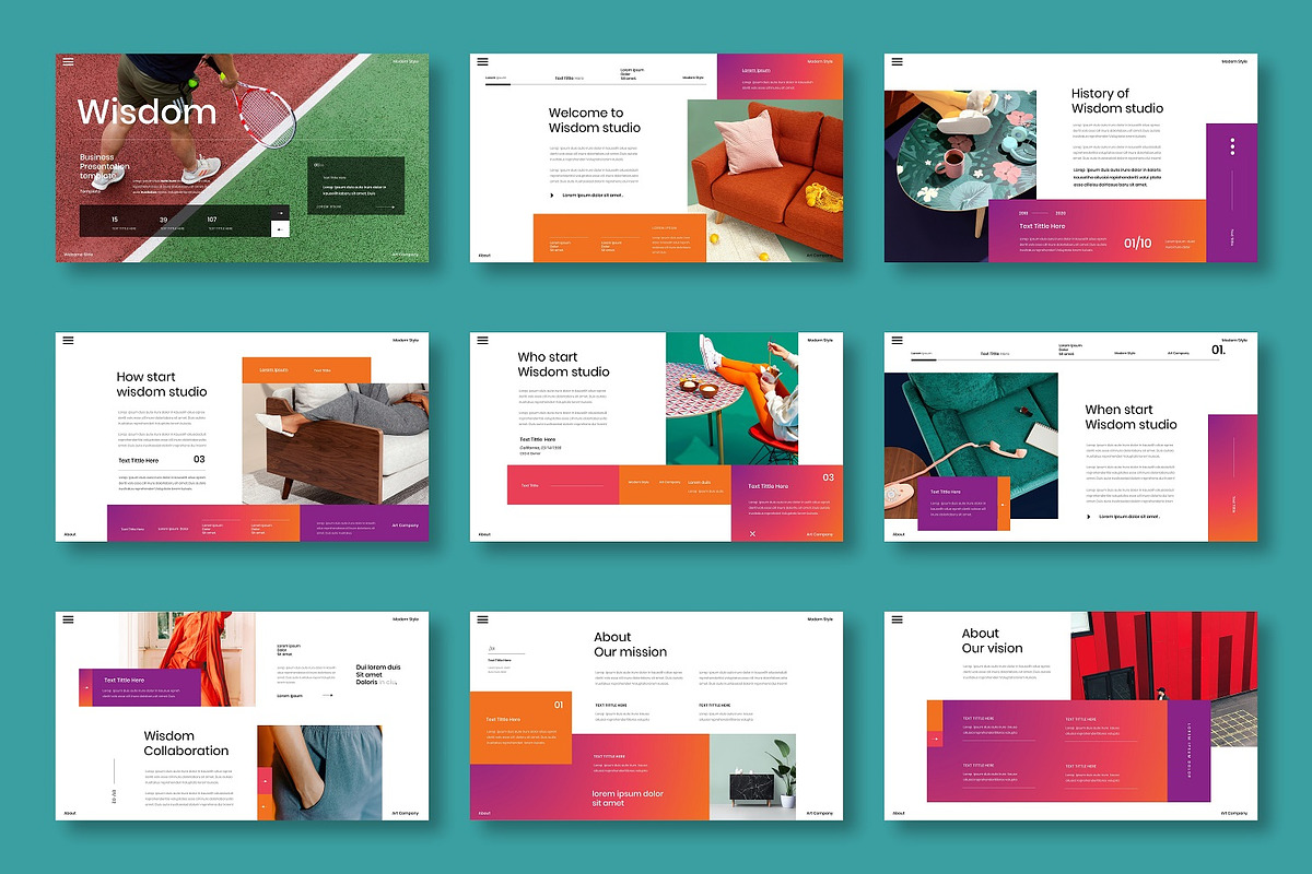 Wisdom - Business Google Slide, a Presentation Template by Dens Creative Studio (Photo 2 of 6)